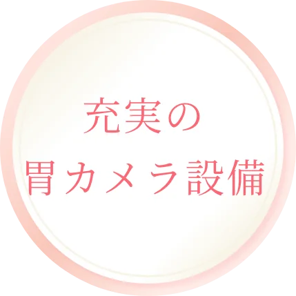 充実の胃カメラ設備